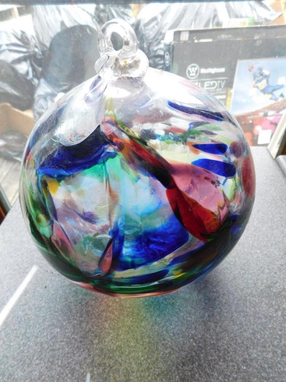 Large blown glass ornament