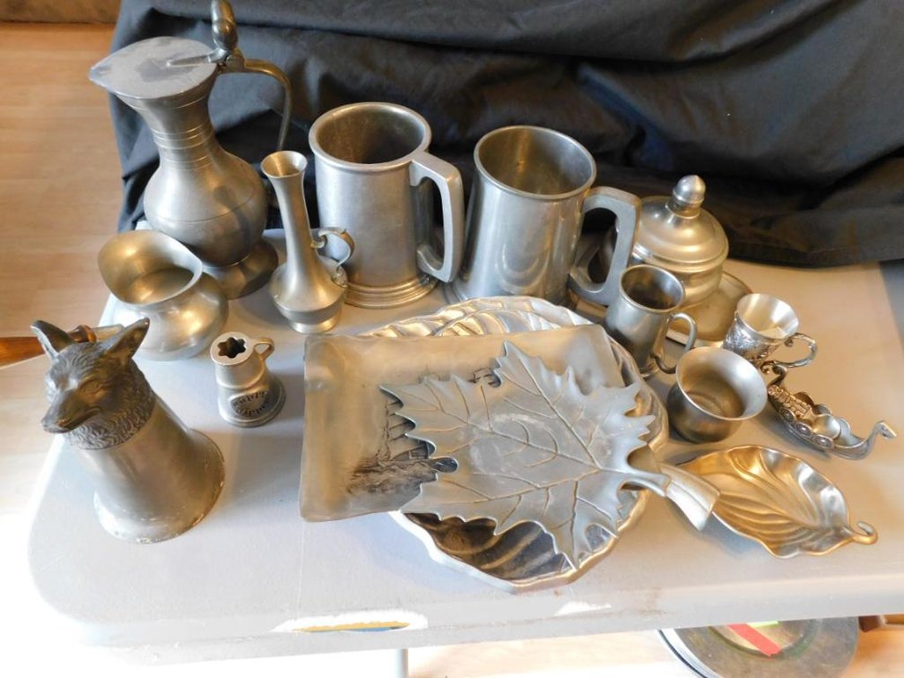 Pewter items
