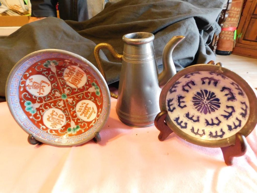 Oriental small plates and pitcher
