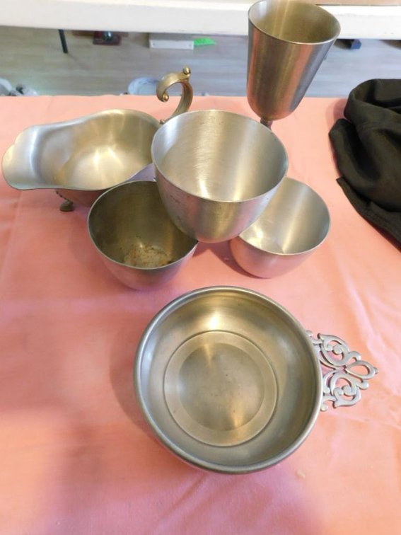 Pewter cups