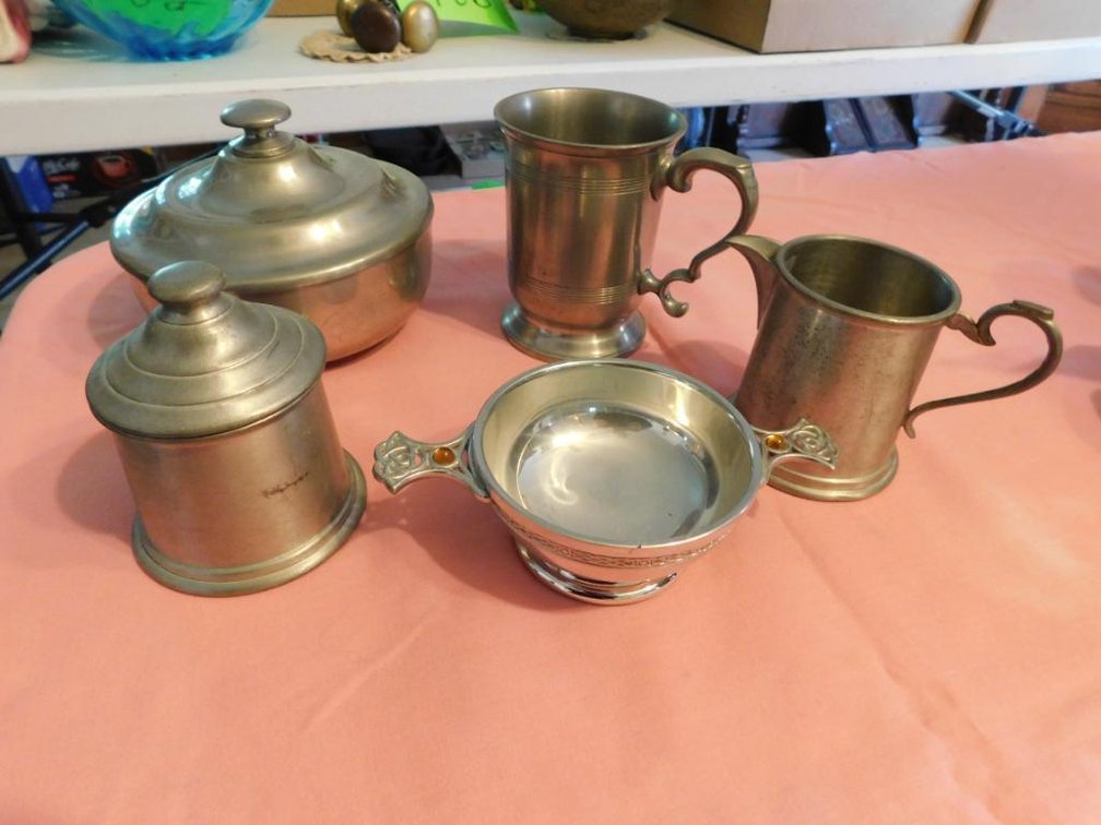 Pewter items