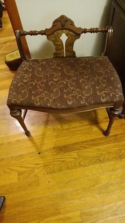 Vintage Vanity bench
