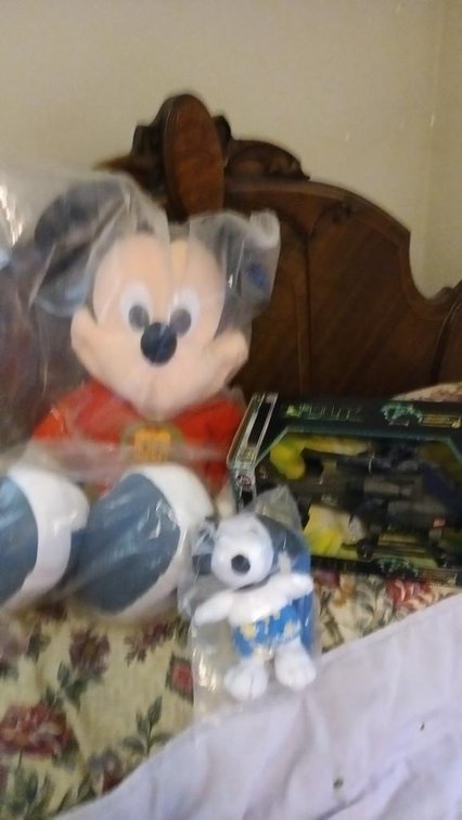 New in package-Stuffed Mickey Mouse, stuffed Snoopy and The Hulk Helicopter