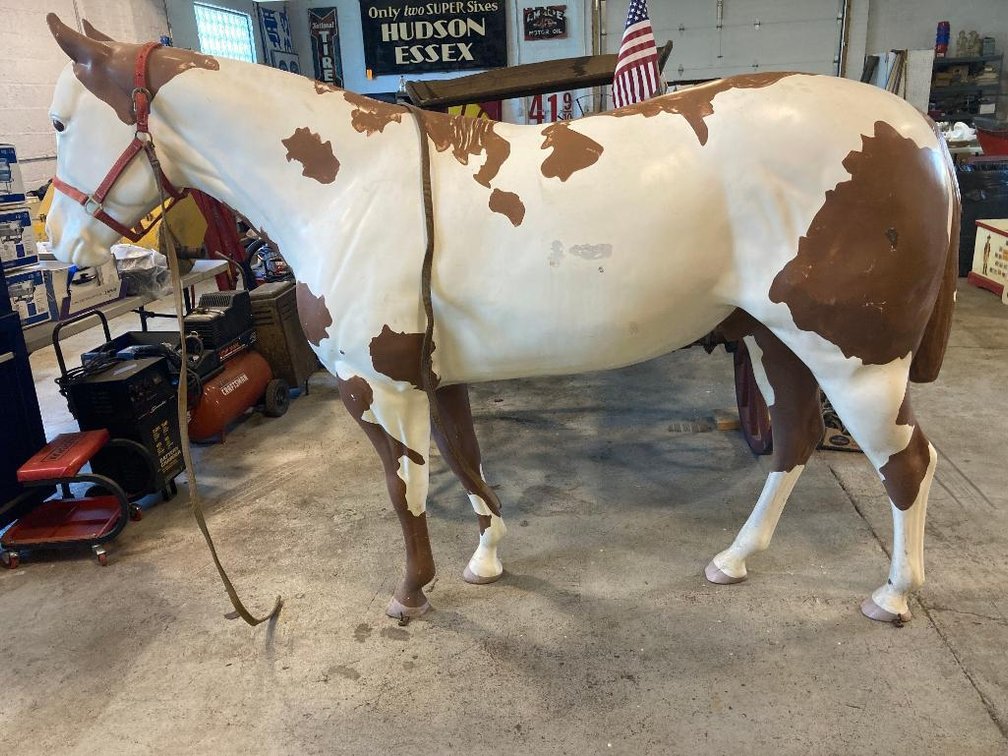 Fiberglass horse