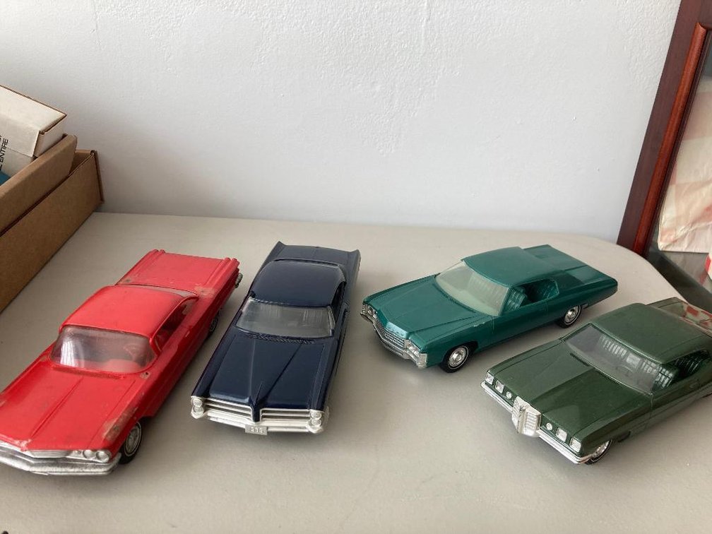 4 Promo cars:  '60 Bonneville, '65 Bonneville, '70 Bonneville, '71 Impala