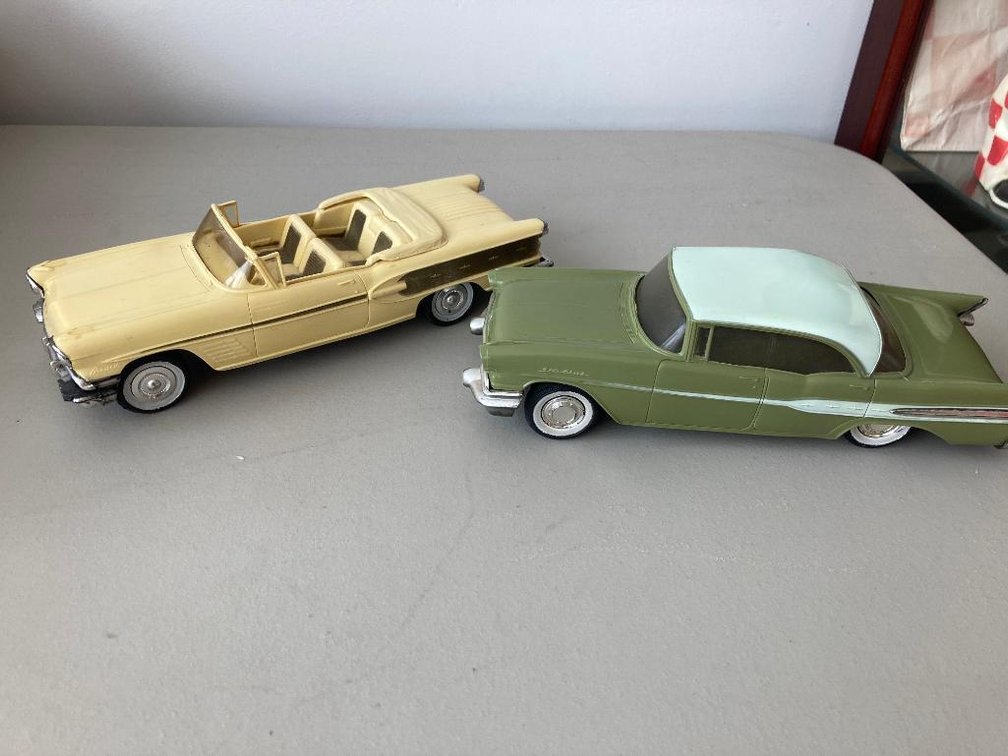 2 Promo cars:  '58 Pontiac Bonneville Friction and Pontiac Star Chief