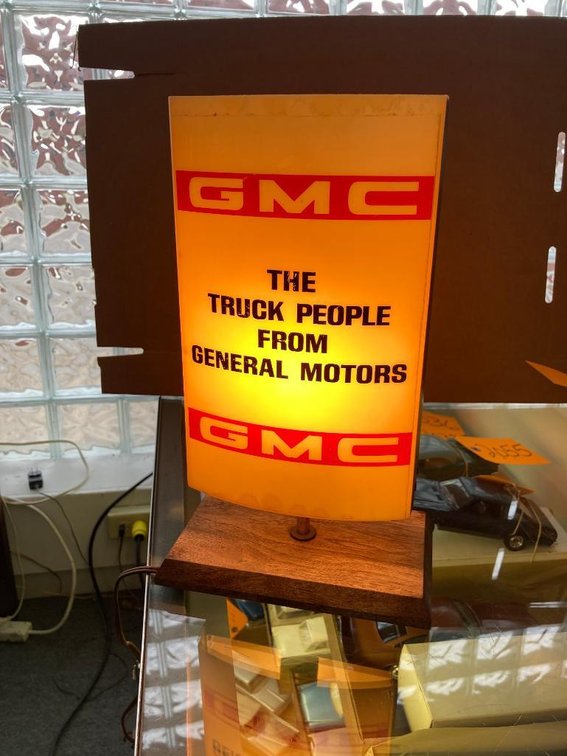 GMC advertisement lamp - tested