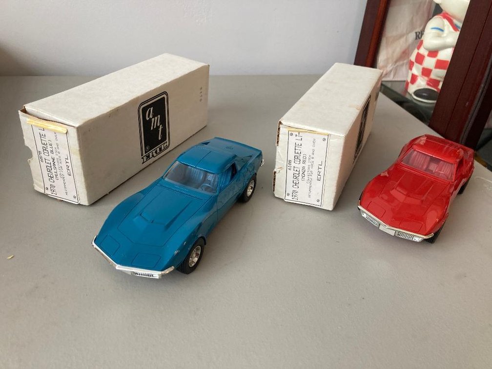 Two 1970 Corvette Promotional vehicles by AMT