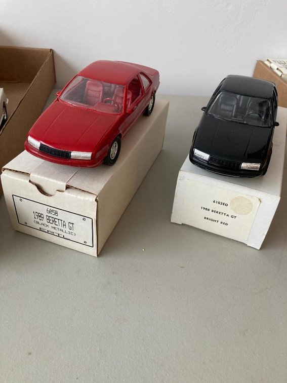 2 Chevrolet Beretta Promotional cars