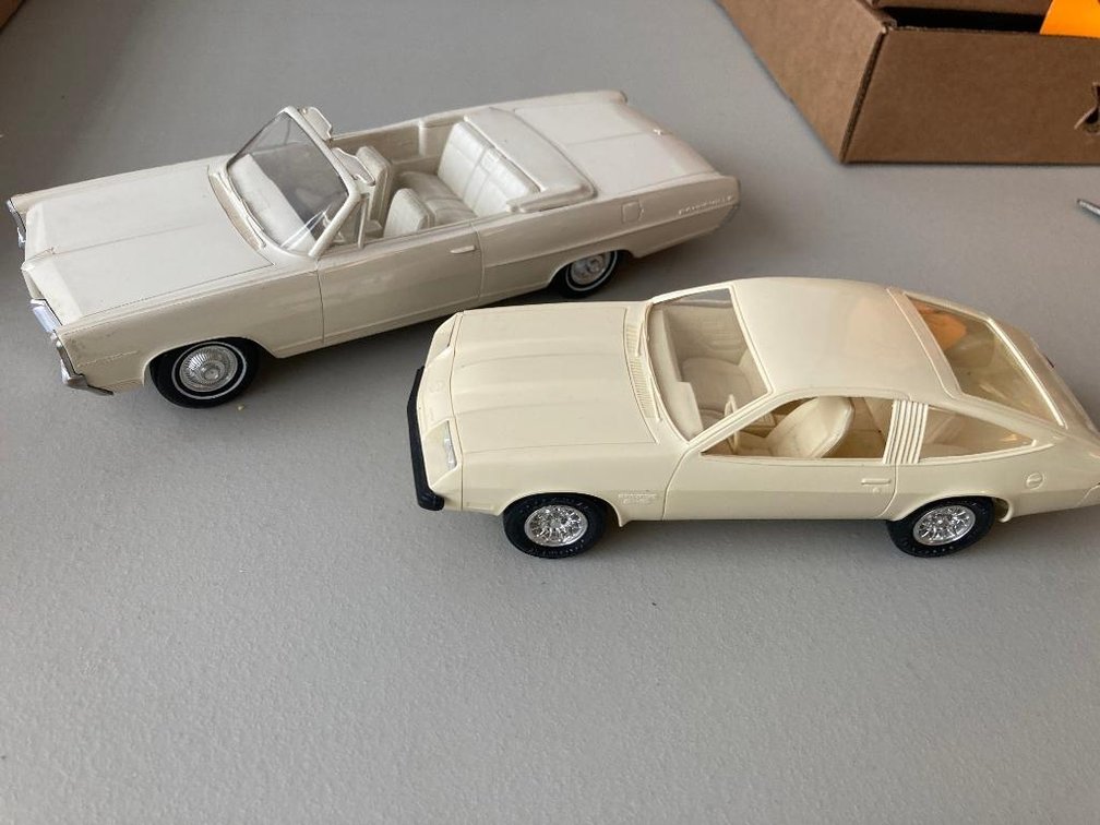 2 Promotional cars:  '75 Chevrolet Monza and '64 Pontiac Bonneville