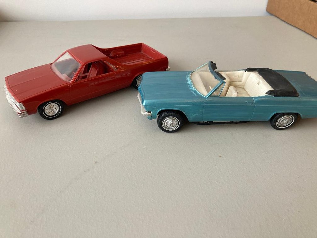 2 Chevrolet Promotional vehicles:  '80 El Camino and '65 Impala