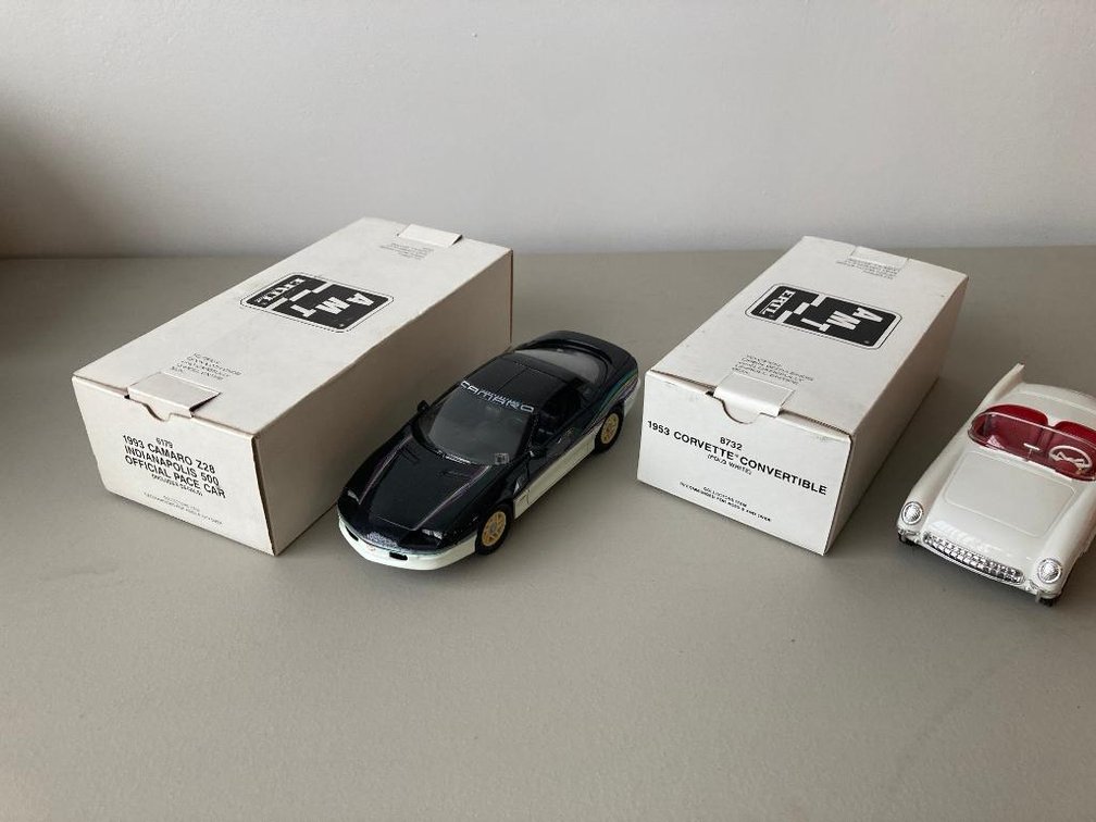 2 Promotional cars:  '53 Corvette, '93 Camaro w/ boxes made by AMT
