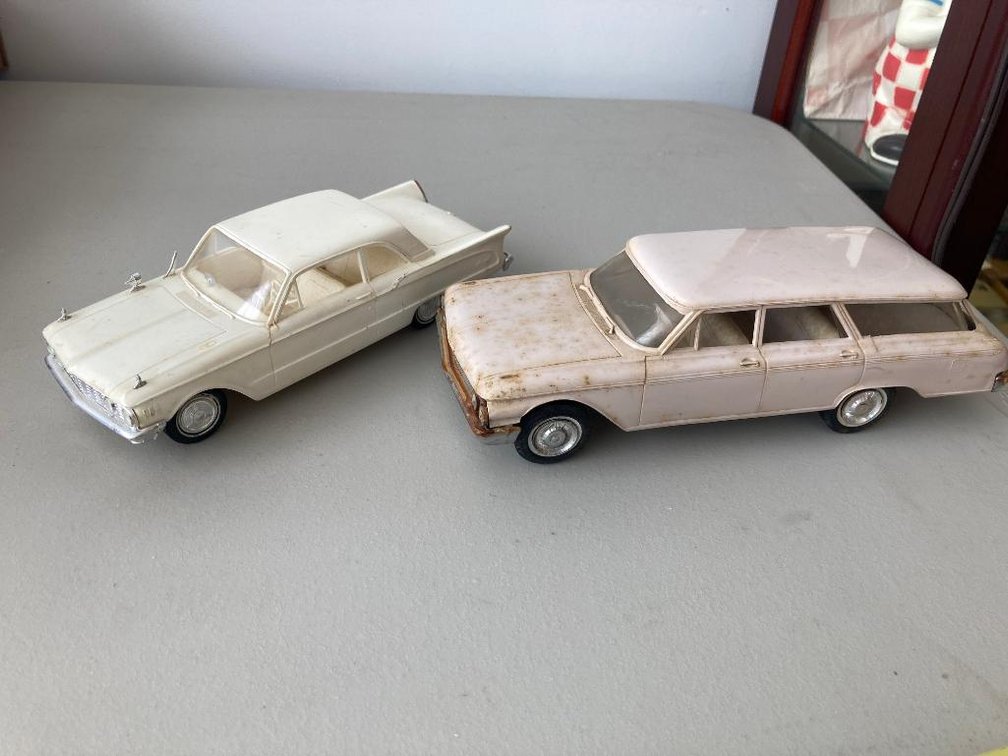 2 Promo cars; '61 Comet and '62 Ford wagon as found