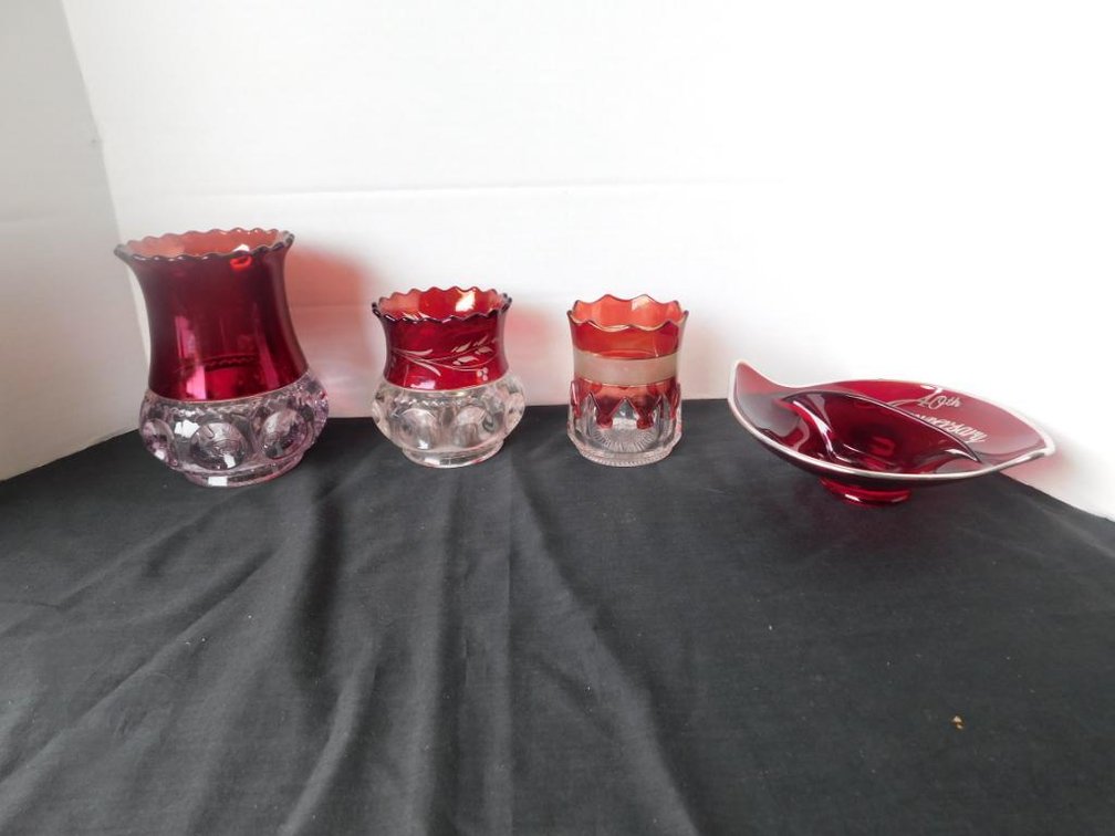 Ruby's King's Crown glassware