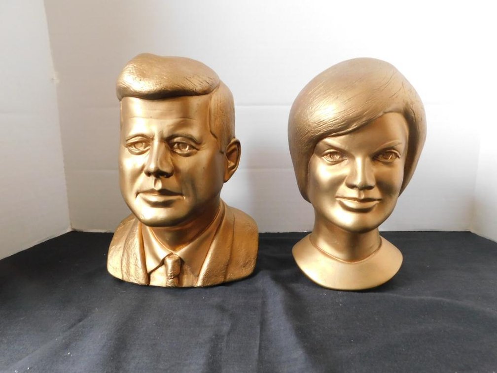 Bust of Mr. and Mrs. Kennedy (composite material)