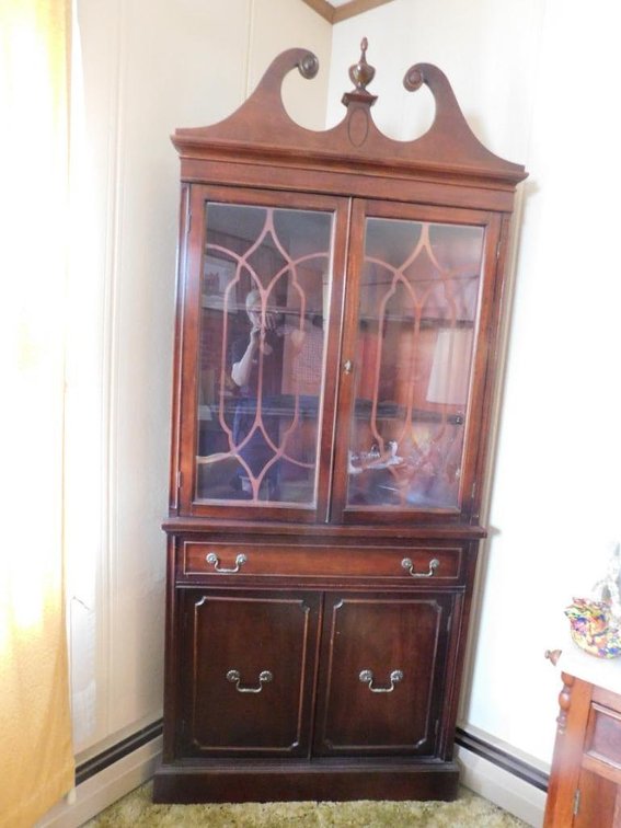 Vintage corner cabinet