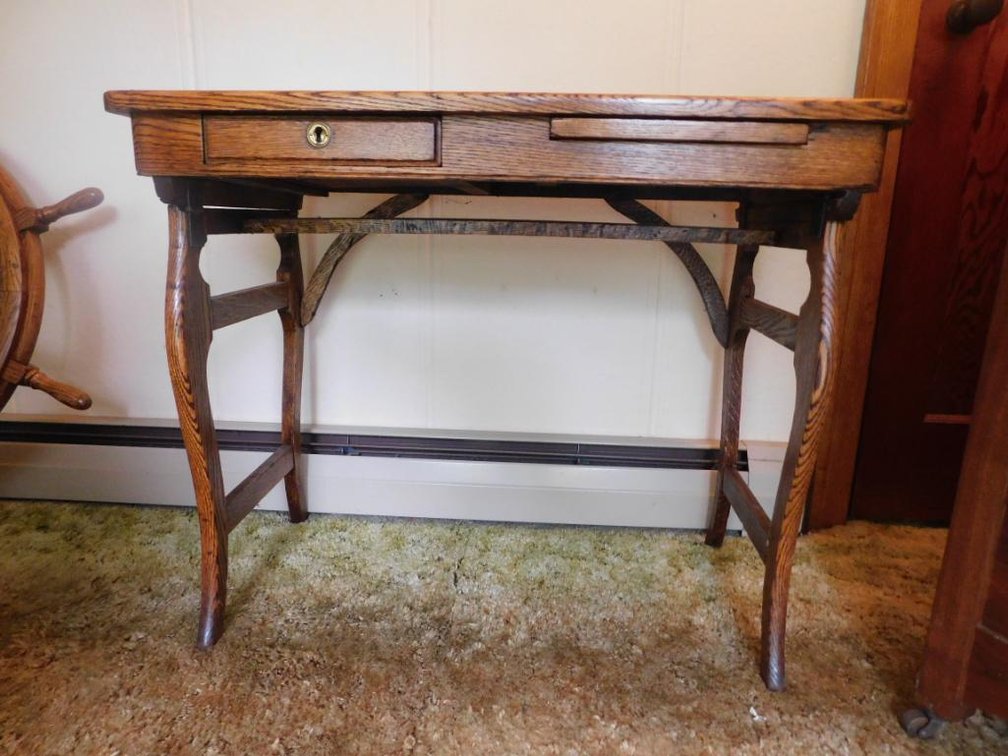 Antique oak desk