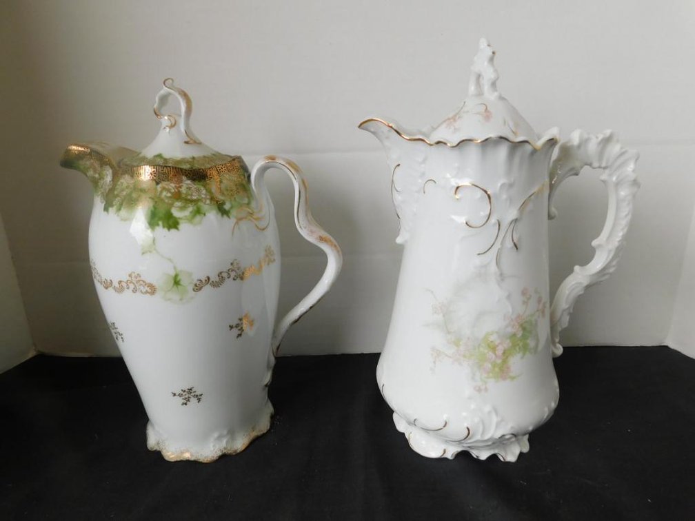 porcelain chocolate pots