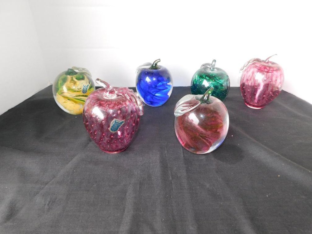 Some WV Glass paperweights