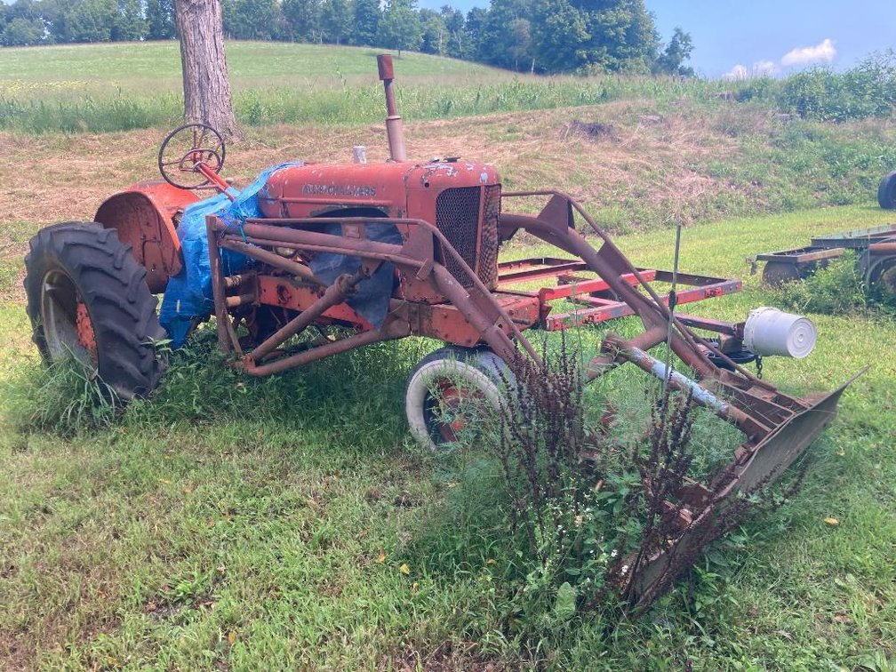 1950's Allis-Chalmers WD w/ plow as found