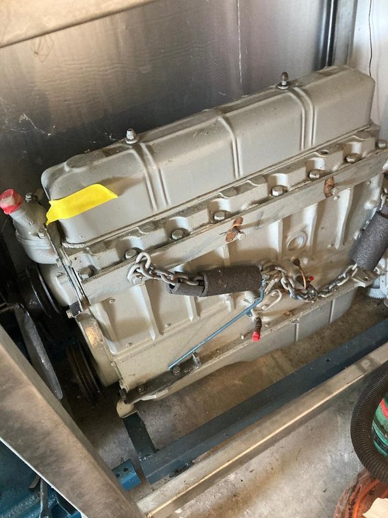1948 215 Chevrolet 6-cylinder w/ stand as shown
