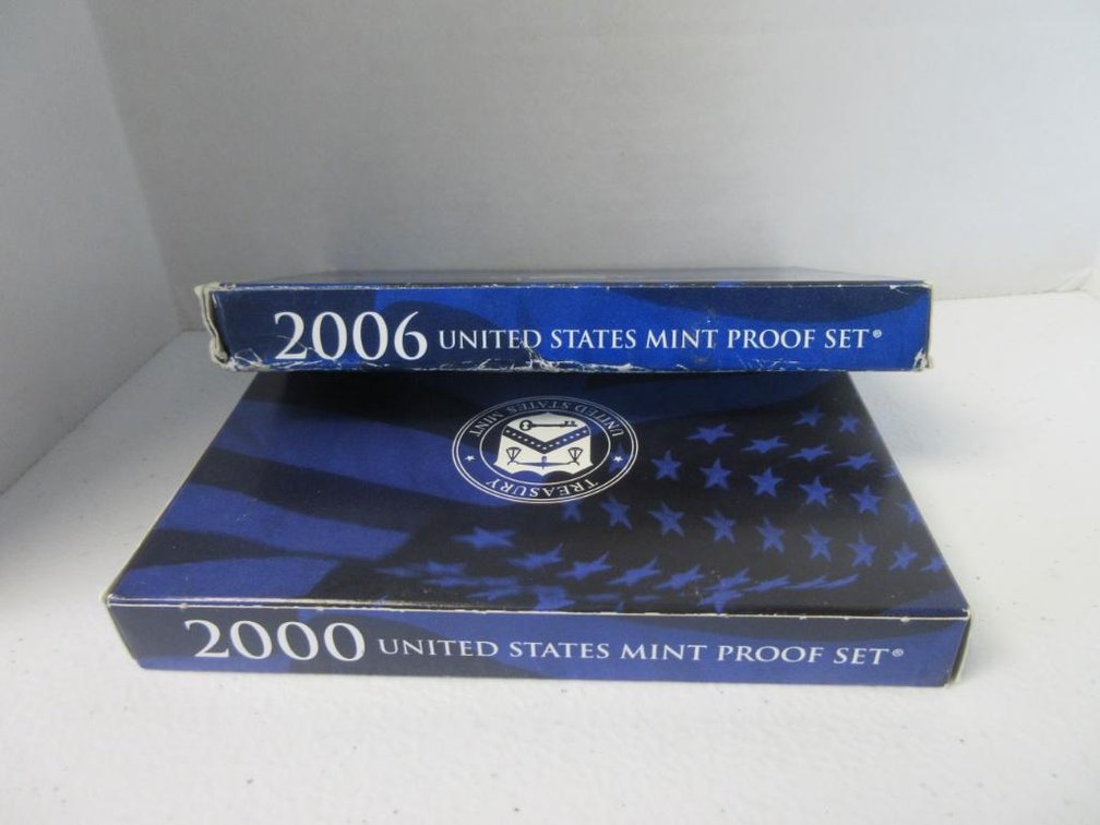 2000 and 2006 US Mint Proof Sets