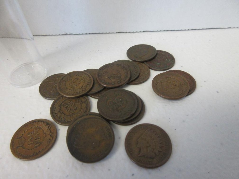 20 Indian Head Pennies