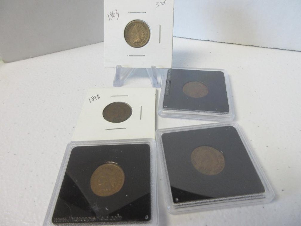 5 Indian head cents