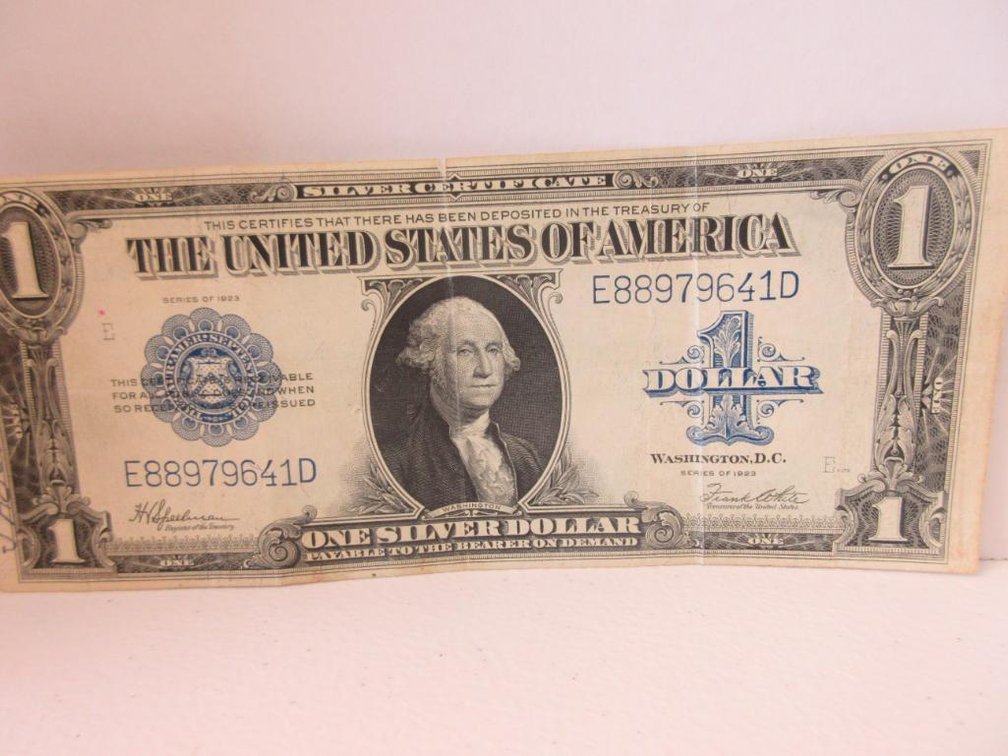 1923 US $1 "Horse Blanket" Silver Certificate