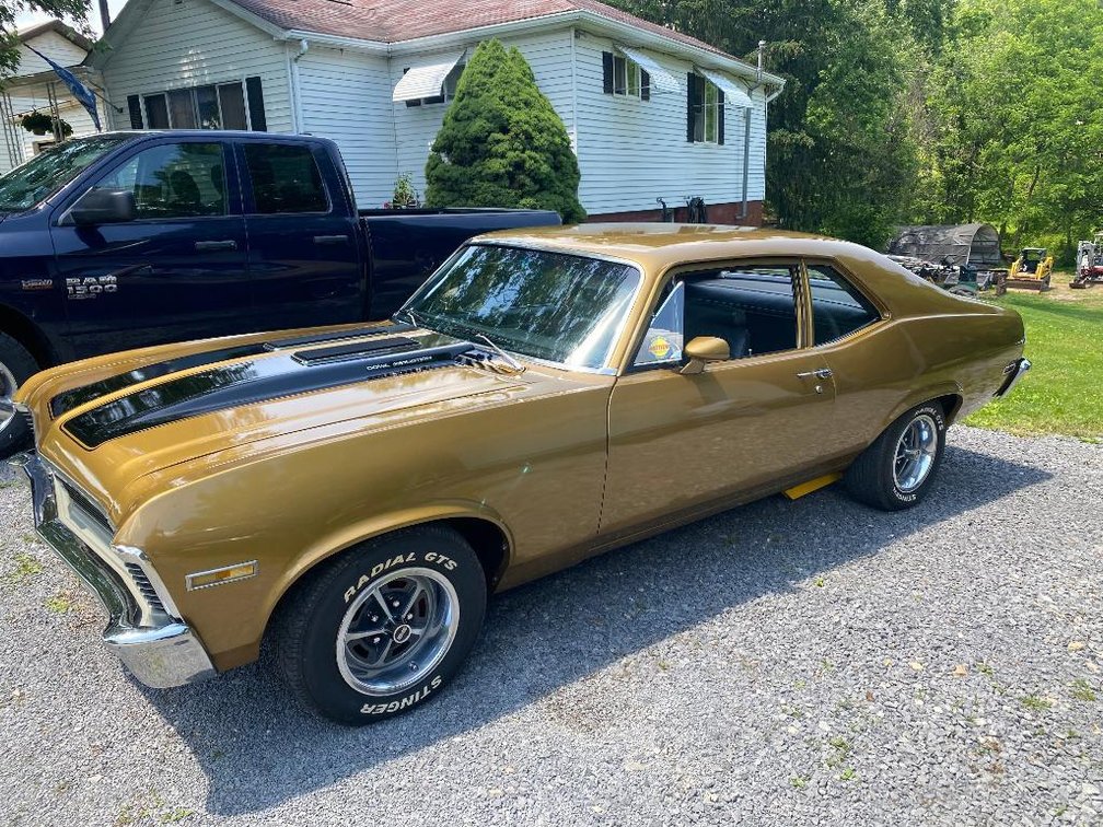 1970 One Restoration Chevy Nova w/427 engine, 4-speed close ratio transmission, 411 gears and Hon-O-Drive overdrive