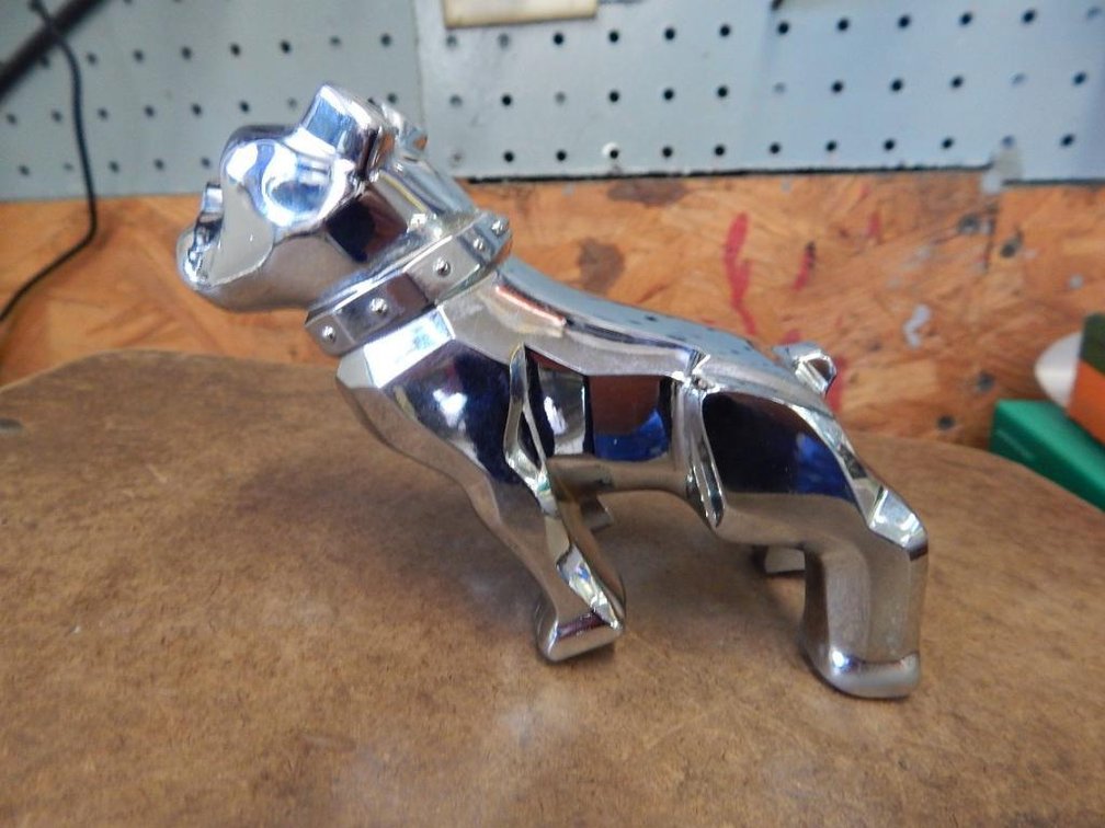Mack bulldog silver hood ornament