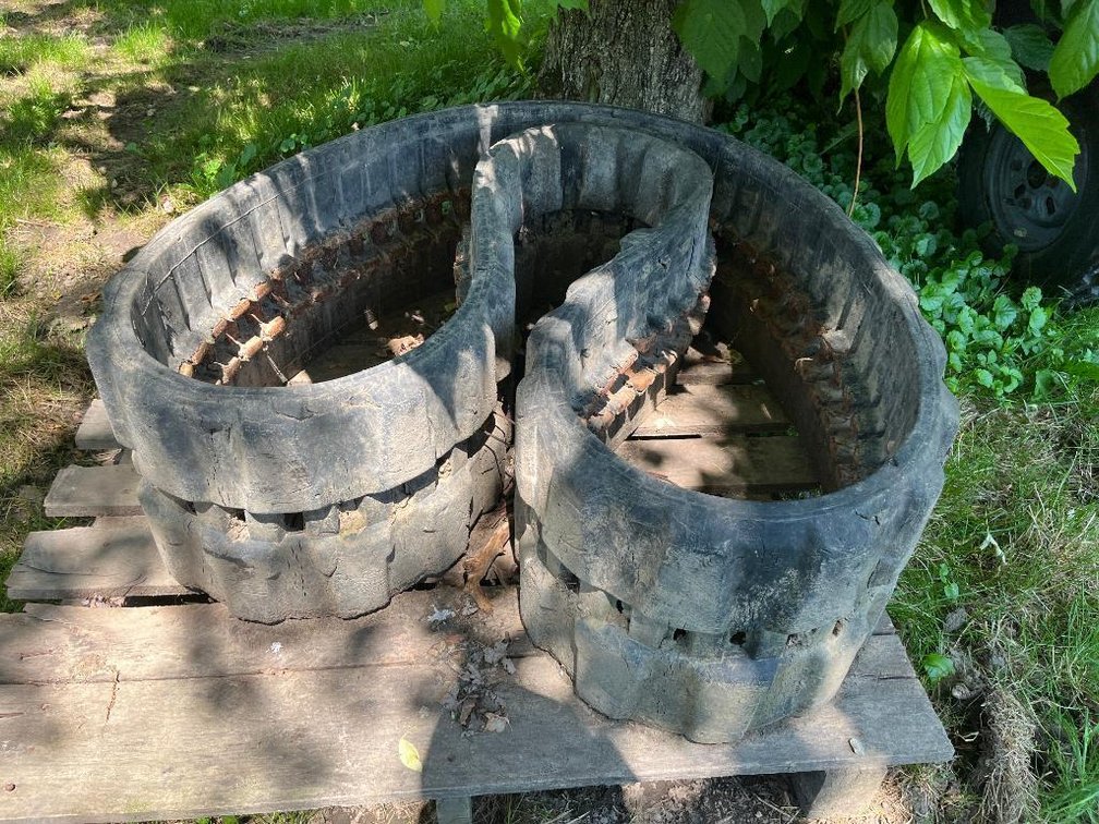 Used rubber track for a mini excavator