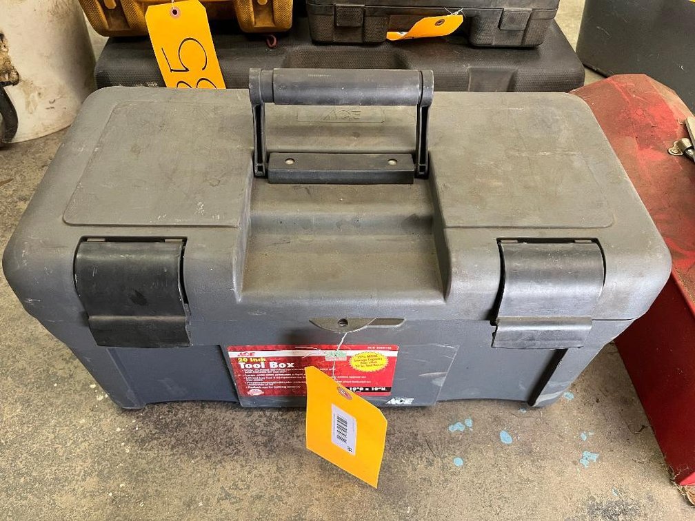 Tool box and contents:  3/4" ratchet and other tools