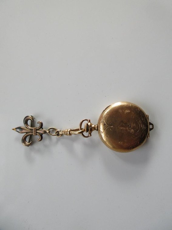 Antique Hampden Molly Stark pocket watch in a Dueber watch case