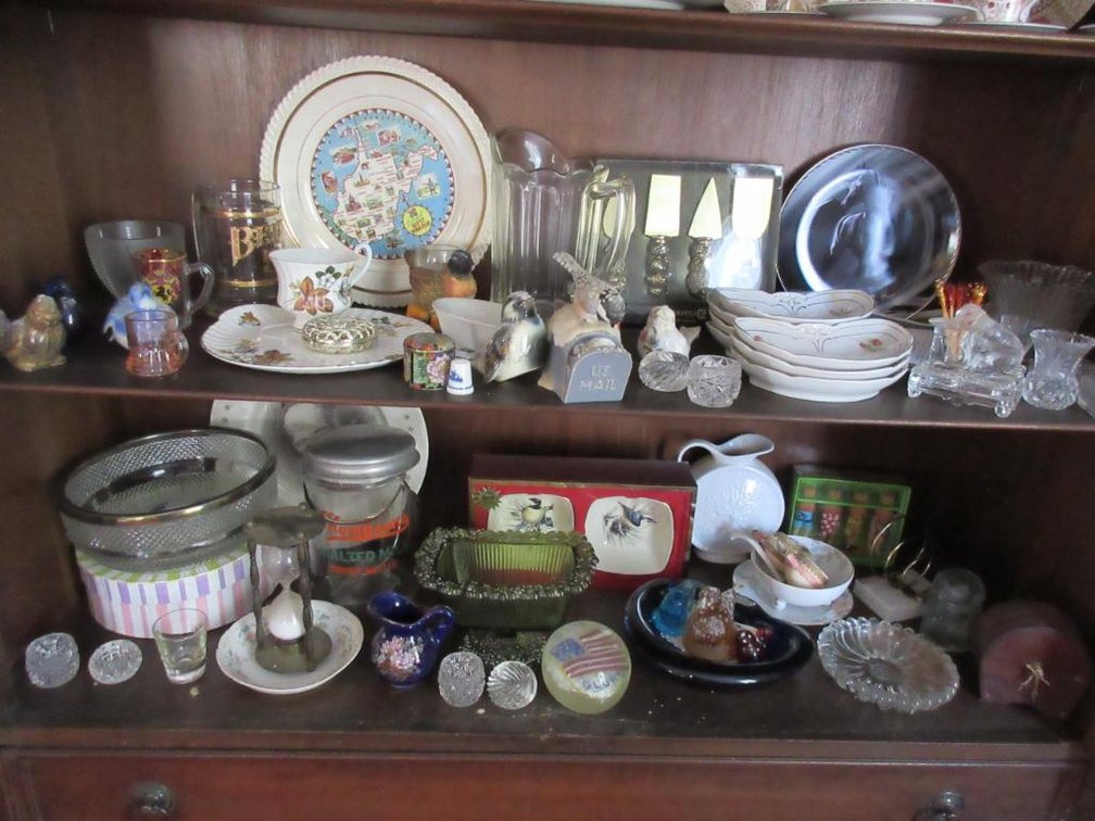 Assorted decorative items:  Figurines, China pieces