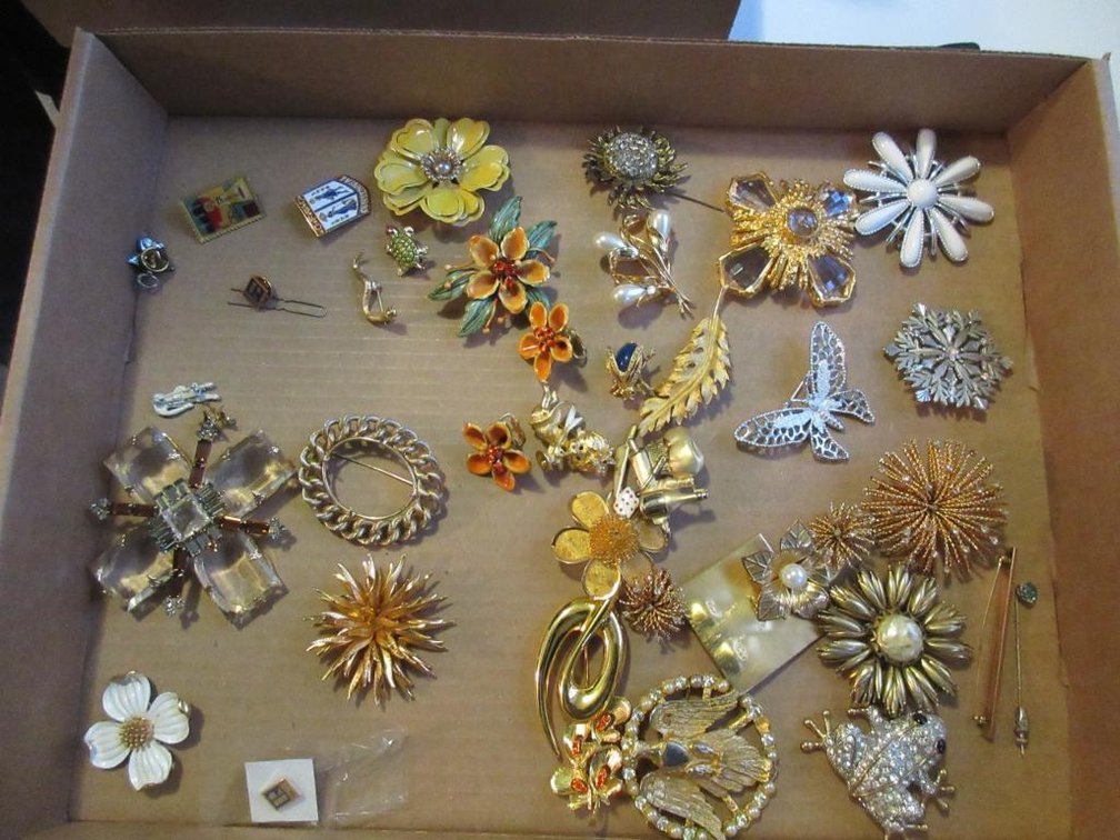Ladies brooches and pins