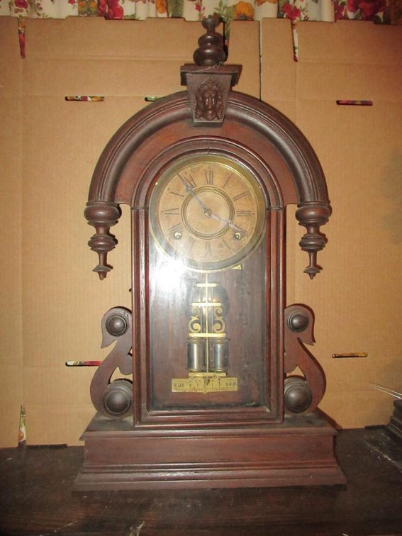 Ansonia Clock Co. Parisian mantel clock w/ key - tested