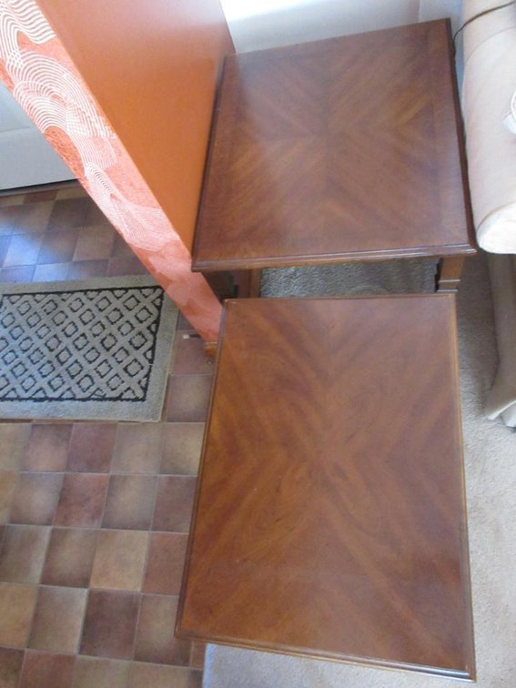 wooden nesting end tables