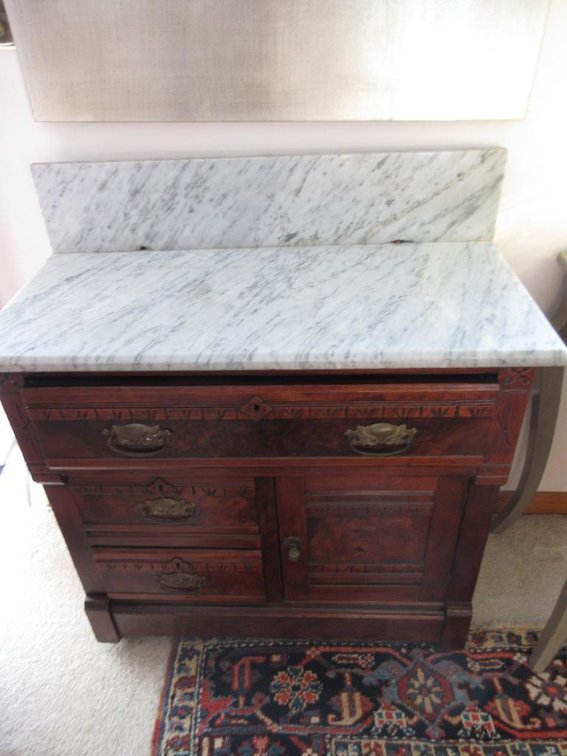marble top chest