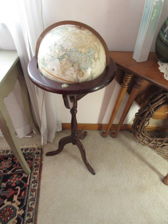 World globe on stand