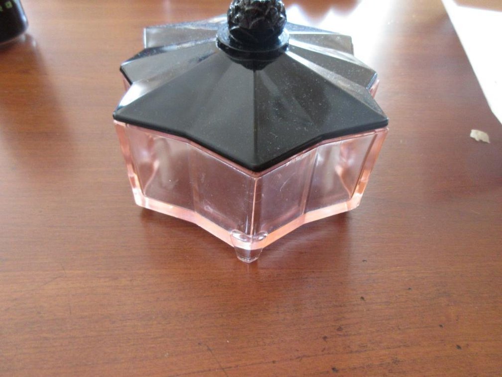 pink depression dish