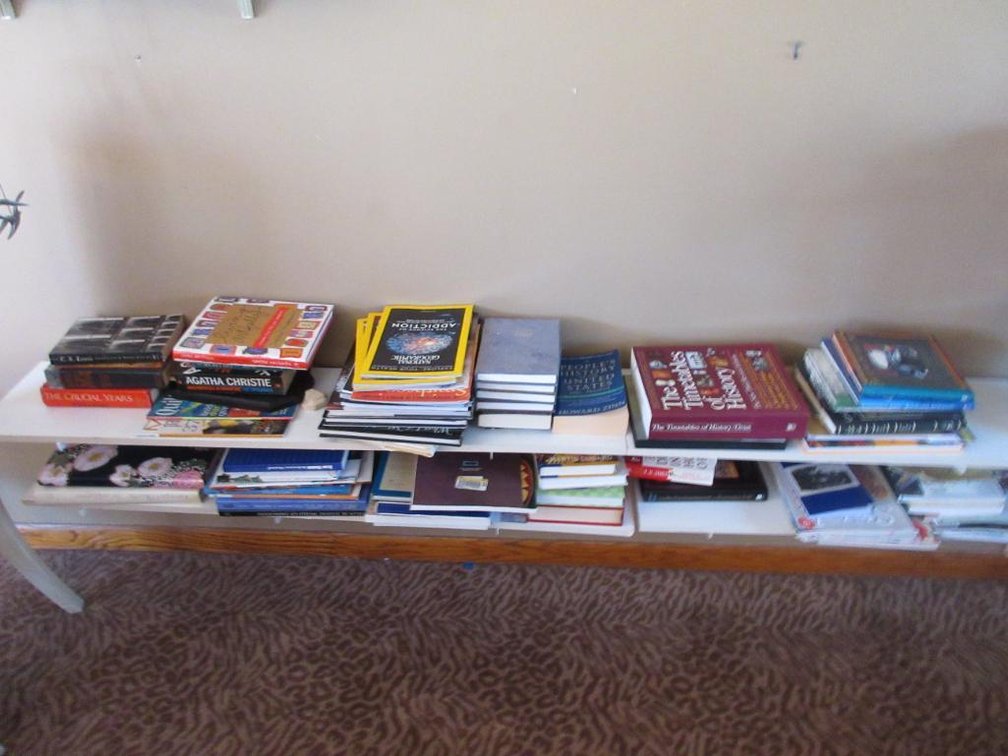 books on shelf