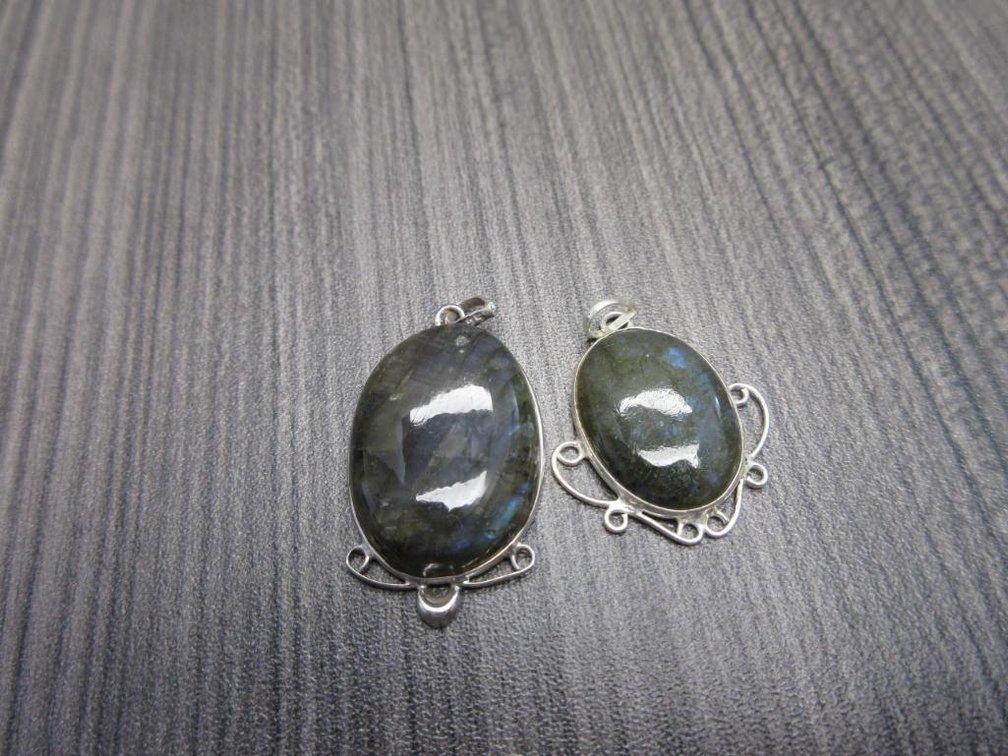 2 Jasper Pendants