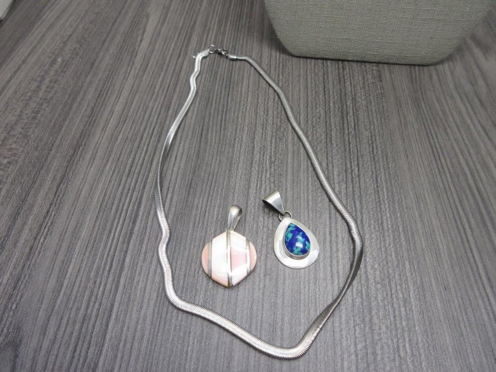 Stainless Steel Chain and 2 Pendants
