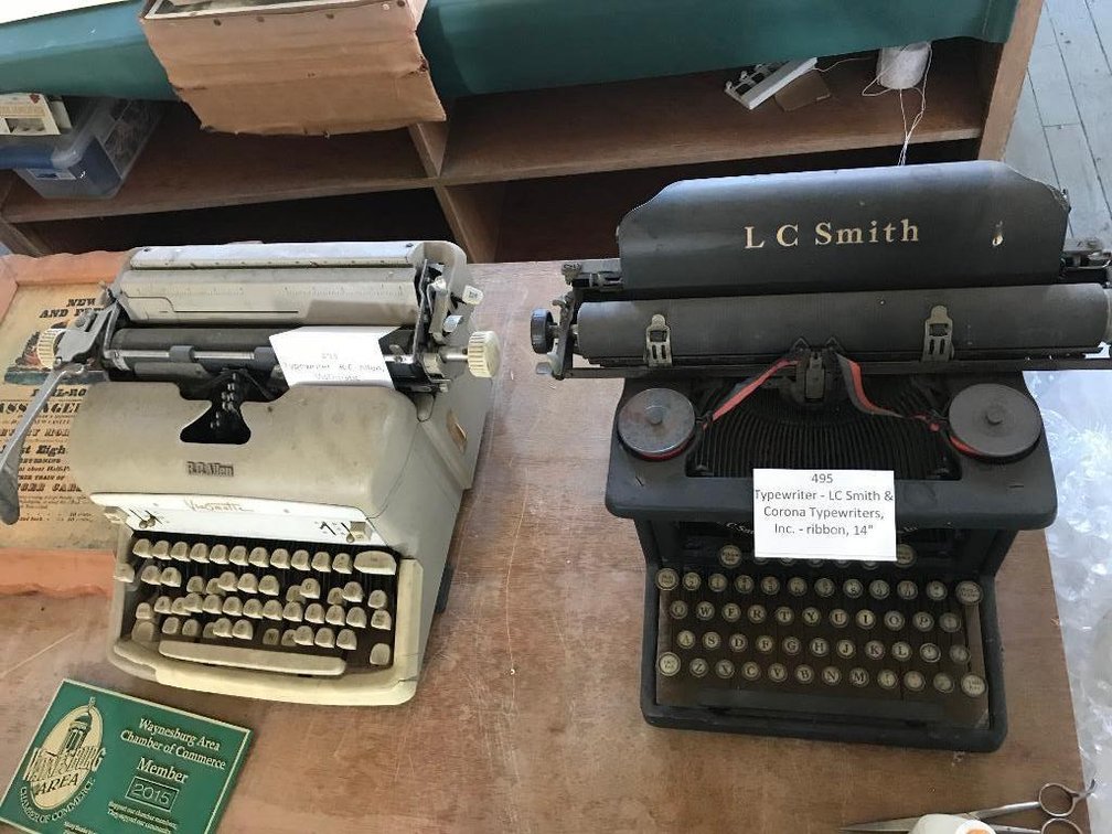 L.C. Smith vintage typewriter & R. C. Allen typewriter