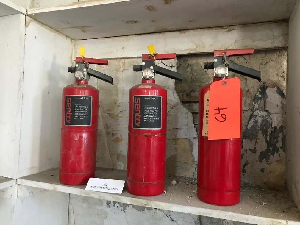 3 Sentry fire extinguishers