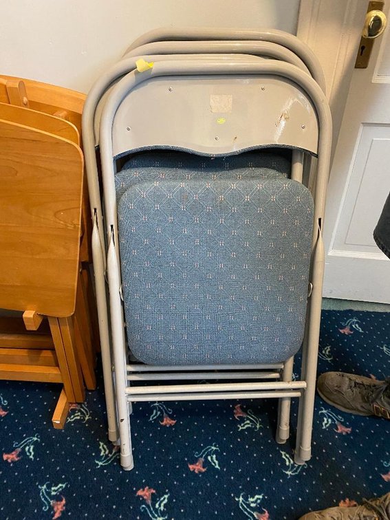 Set 4 folding chairs