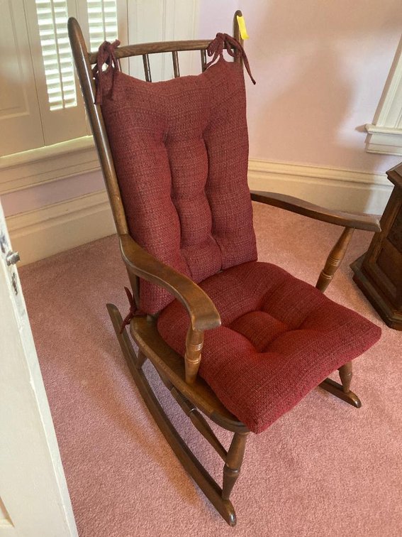 Wood rocking chair