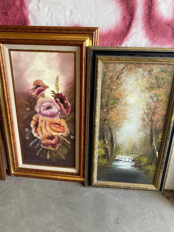 Lot 2 oil on canvass pictures