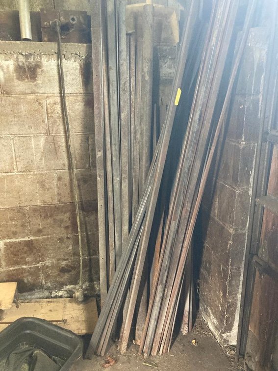 Steel angle: 5' to 10'